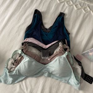 Multi colored nursing bras (8) Size Medium